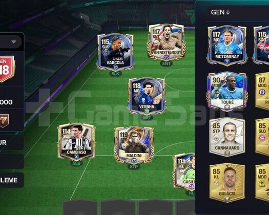 118 GEN 117 MALDİNİ VİTİNHA FC MOBİL