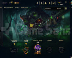 EUW Unranked | 7 Kostüm - 615 Rp | LoL Hesap
