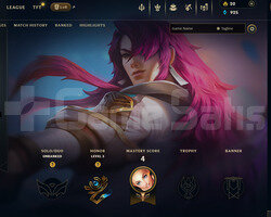 EUW Unranked | 4 Kostüm - 51 Hero | LoL Hesap