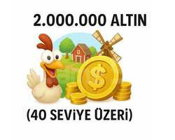 2 MİLYON ALTIN 40 SEVİYE ÜZERİ