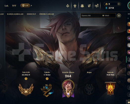 EUW 187 LEVEL 34 SKİNLİ DOLU MAİLLİ GOLD HESAP!!!!