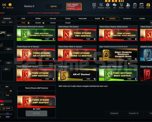 84K Materyalli 54 Seviye Zula Hesabı