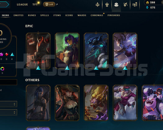 EUNE Unranked | 10 Kostüm - 28 Hero | LoL Hesap