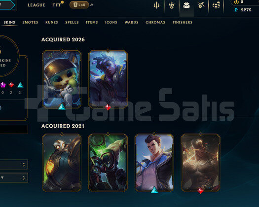EUW Unranked | 6 Kostüm - 43 Hero | LoL Hesap