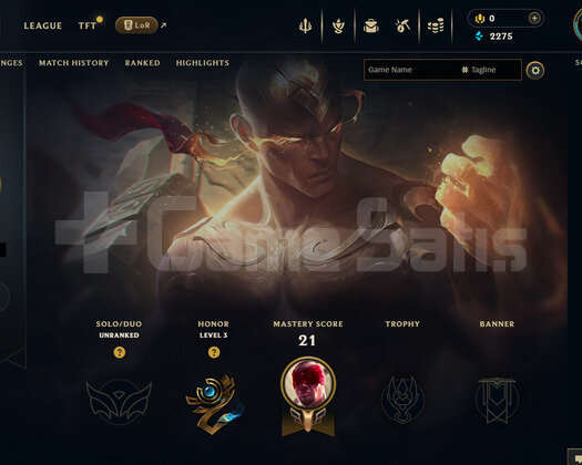 EUW Unranked | 6 Kostüm - 43 Hero | LoL Hesap