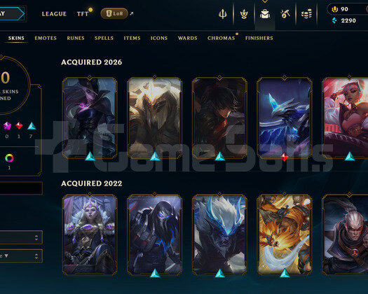 EUW Unranked | 10 Kostüm - 36 Hero | LoL Hesap
