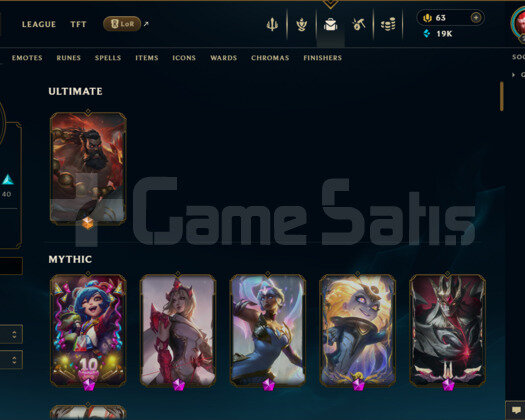 EUW | 120 SKİN | ALTIN 4