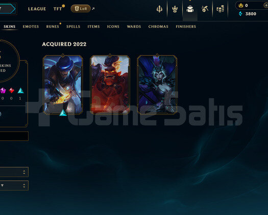 EUW Unranked | 3 Kostüm - 33 Hero | LoL Hesap