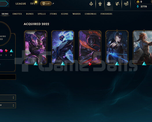 EUW Unranked | 5 Kostüm - 22 Hero | LoL Hesap