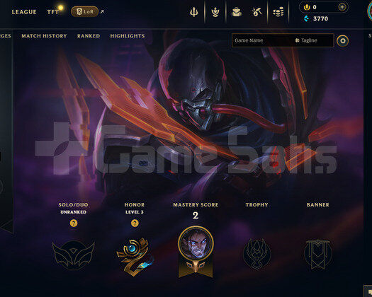 EUW Unranked | 5 Kostüm - 22 Hero | LoL Hesap