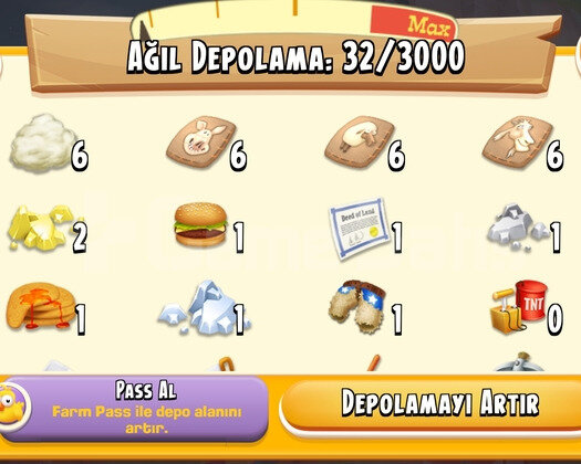 51 Level 3000 Ağıllı Hayday Hesap