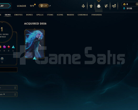 EUW Unranked | 1 Kostüm - 25 Hero | LoL Hesap