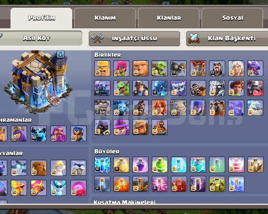 Satılık clash of clans hesabı