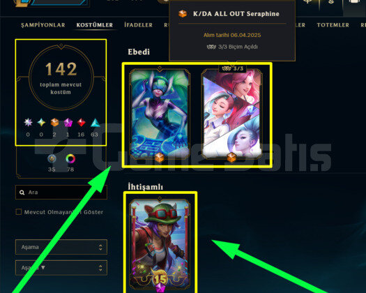 267 LEVEL + 142 KOSTÜM + 122 HERO+ BRONZ 2 + MAİL!