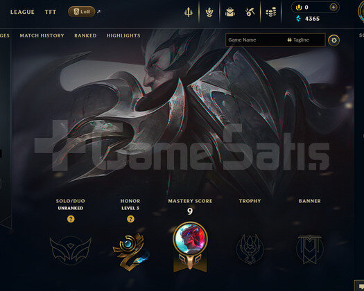 EUW Unranked | 6 Kostüm - 36 Hero | LoL Hesap