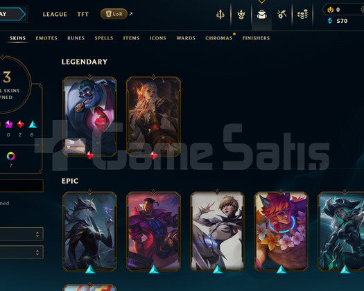EUW Unranked | 13 Kostüm - 41 Hero | LoL Hesap