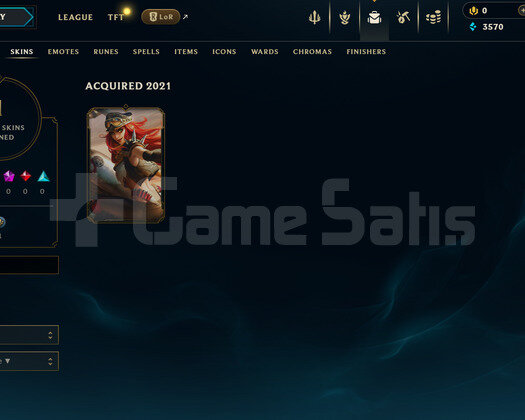 EUW Unranked | 1 Kostüm - 24 Hero | LoL Hesap