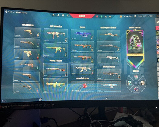 KOLEKSİYONLUK HESAP VALORANT ÖLÜMSÜZ 2 & Rakan 1.
