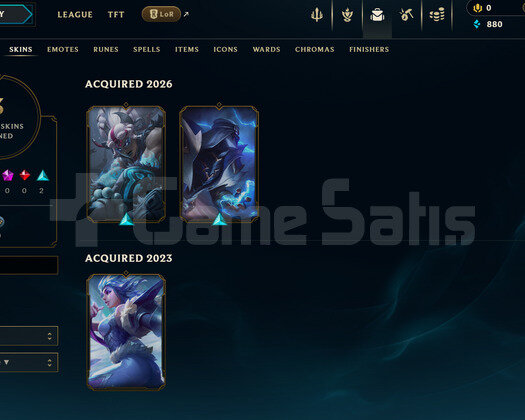 EUW Unranked | 3 Kostüm - 23 Hero | LoL Hesap