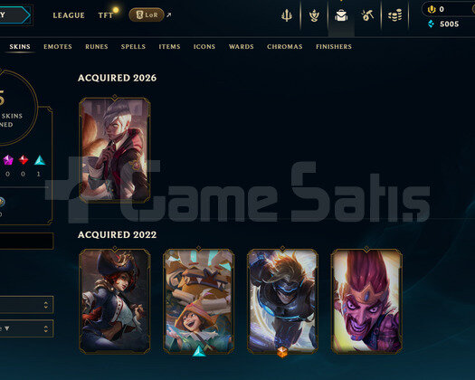 EUW Unranked | 5 Kostüm - 36 Hero | LoL Hesap