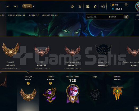 756 KOSTÜM 346 LVL GOLD EFSANE DOLU MAİL HESAP