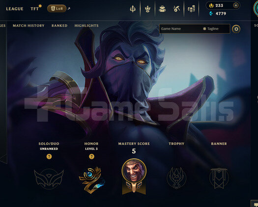 EUW Unranked | 3 Kostüm - 40 Hero | LoL Hesap