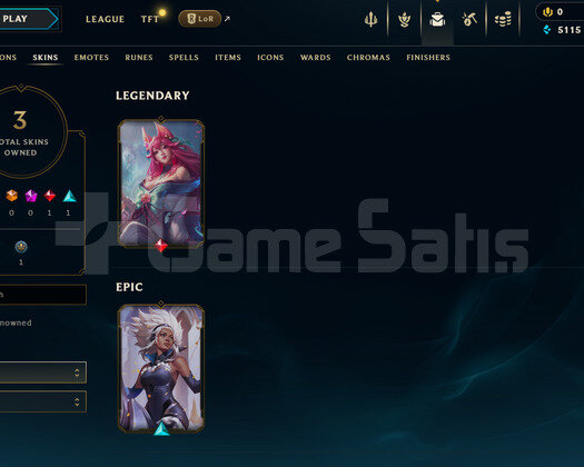 EUW Unranked | 3 Kostüm - 38 Hero | LoL Hesap