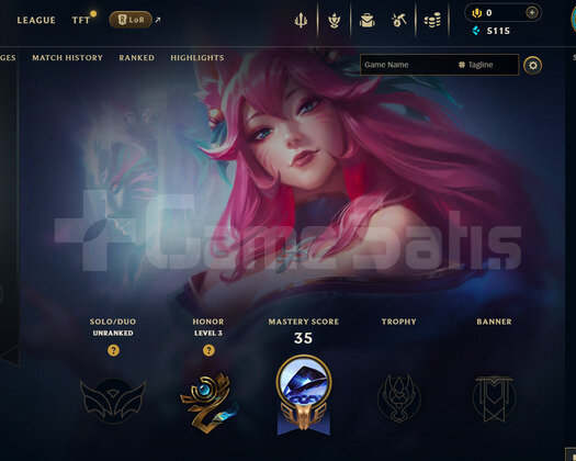 EUW Unranked | 3 Kostüm - 38 Hero | LoL Hesap