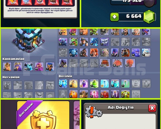 313 LEVEL!! 6600 ELMAS!! İSİM DEĞİŞME!! TH13 HESAP