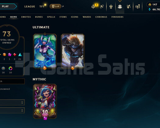 EUW 191 LEVEL | 73 KOSTÜM - 111 HERO | DERECELİ HA
