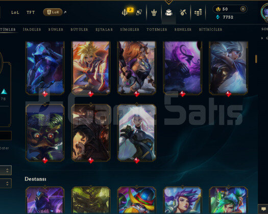 546 LEVEL / 224 SKİN / FUL HERO +MAİL +11K SATIŞ