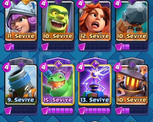 9 evrimli 9.6k kupa clash royale hesabı