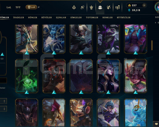 EUW / 350 LEVEL / 112 SKİN /+MAİL /+11.900 SATIŞ