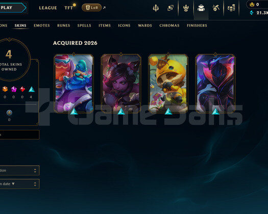TR Unranked | 4 Kostüm - 21K Mö | LoL Hesap