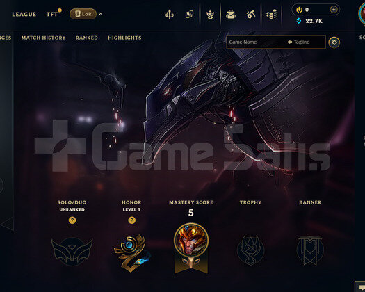 TR Unranked | 4 Kostüm - 22K Mö | LoL Hesap