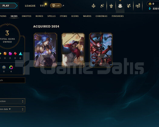 TR Unranked | 3 Kostüm - 25 Hero | LoL Hesap