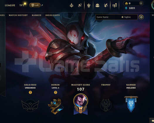 TR Unranked | 3 Kostüm - 25 Hero | LoL Hesap