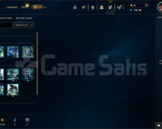 EUW PLAT 3 ELMAS ELO 70K MAVİ ÖZ DOLU GANİMET