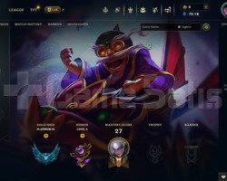 EUW PLAT 3 ELMAS ELO 70K MAVİ ÖZ DOLU GANİMET