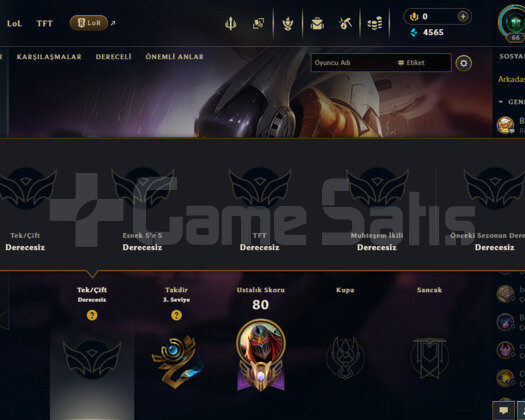 TR - 66 SEVİYE - UNRANKED - 6 KOSTÜM - HANDMADE