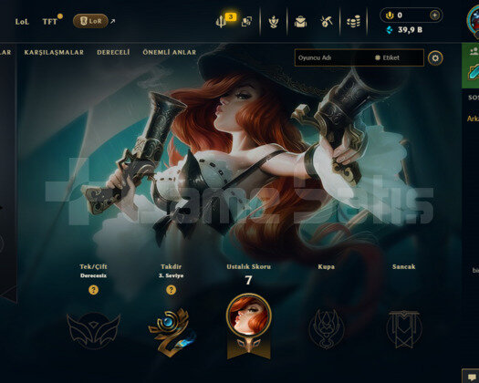 TR UNRANKED HAZIR 70 WR 6 SKIN 39.990 MÖ