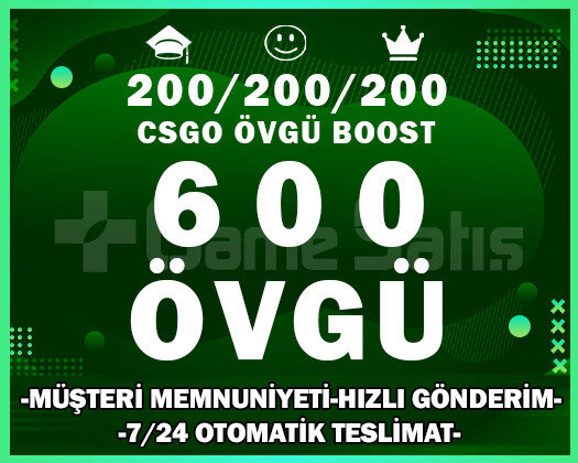 600+ ÖVGÜ CS2 YEŞİL GÜVEN FAKTÖRÜ