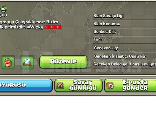 21,5 Seviye Kristal 2 Klan Ligi Başkent Full
