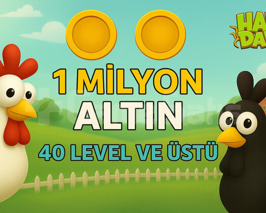 +40 Level 1 Milyon Altın ANINDA TESLİMAT