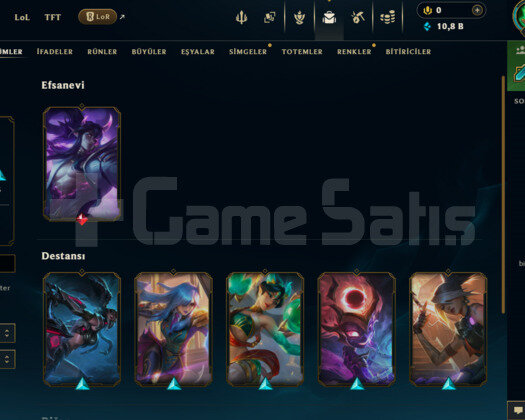 EUW HAZIR HESAP 8 KOSTÜM VE 41 KARAKTER 10.8K MÖ