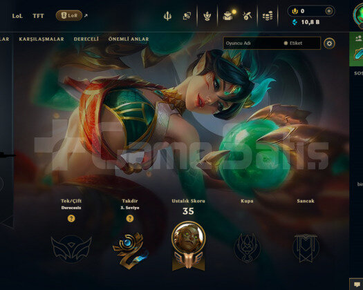 EUW HAZIR HESAP 8 KOSTÜM VE 41 KARAKTER 10.8K MÖ