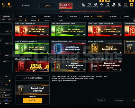 76K Materyalli 49 Seviye Zula Hesabı