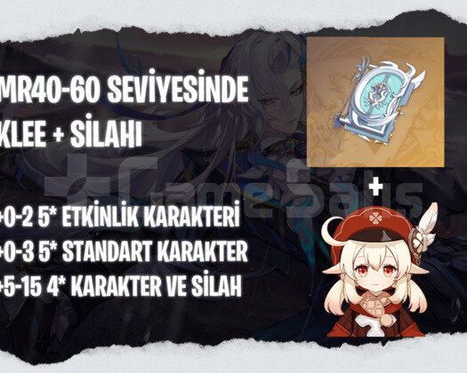 EU | MR40+ Klee + Silahı