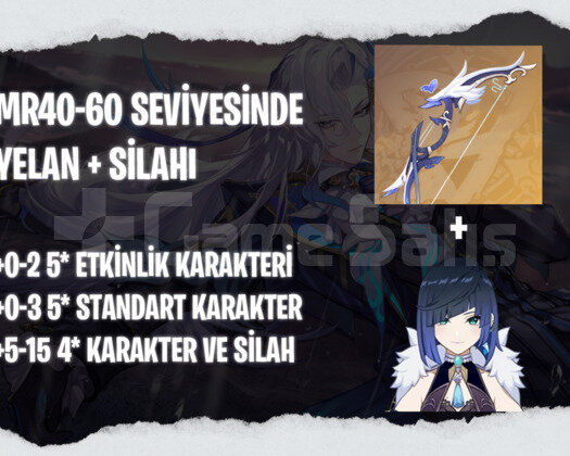 EU | MR40+ Yelan + Silahı