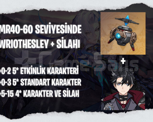EU | MR40+ Wriothesley + Silahı